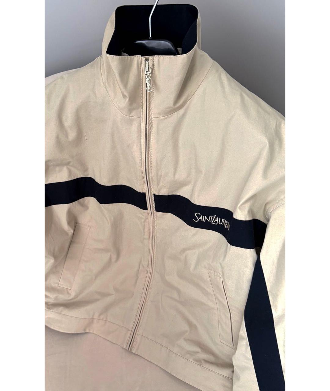 SAINT LAURENT Бежевая куртка, фото 2