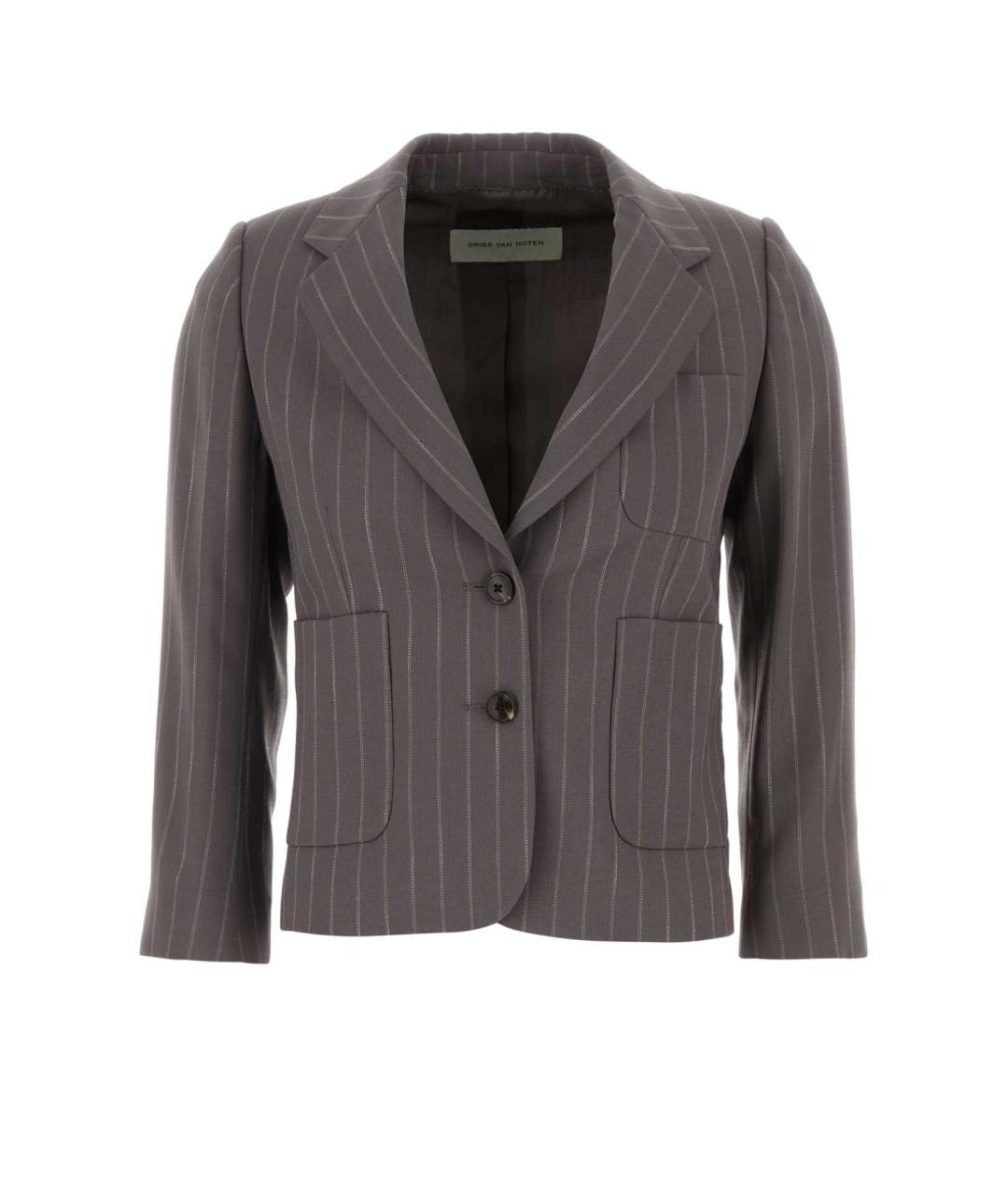 DRIES VAN NOTEN Коричневый хлопковый жакет/пиджак, фото 1