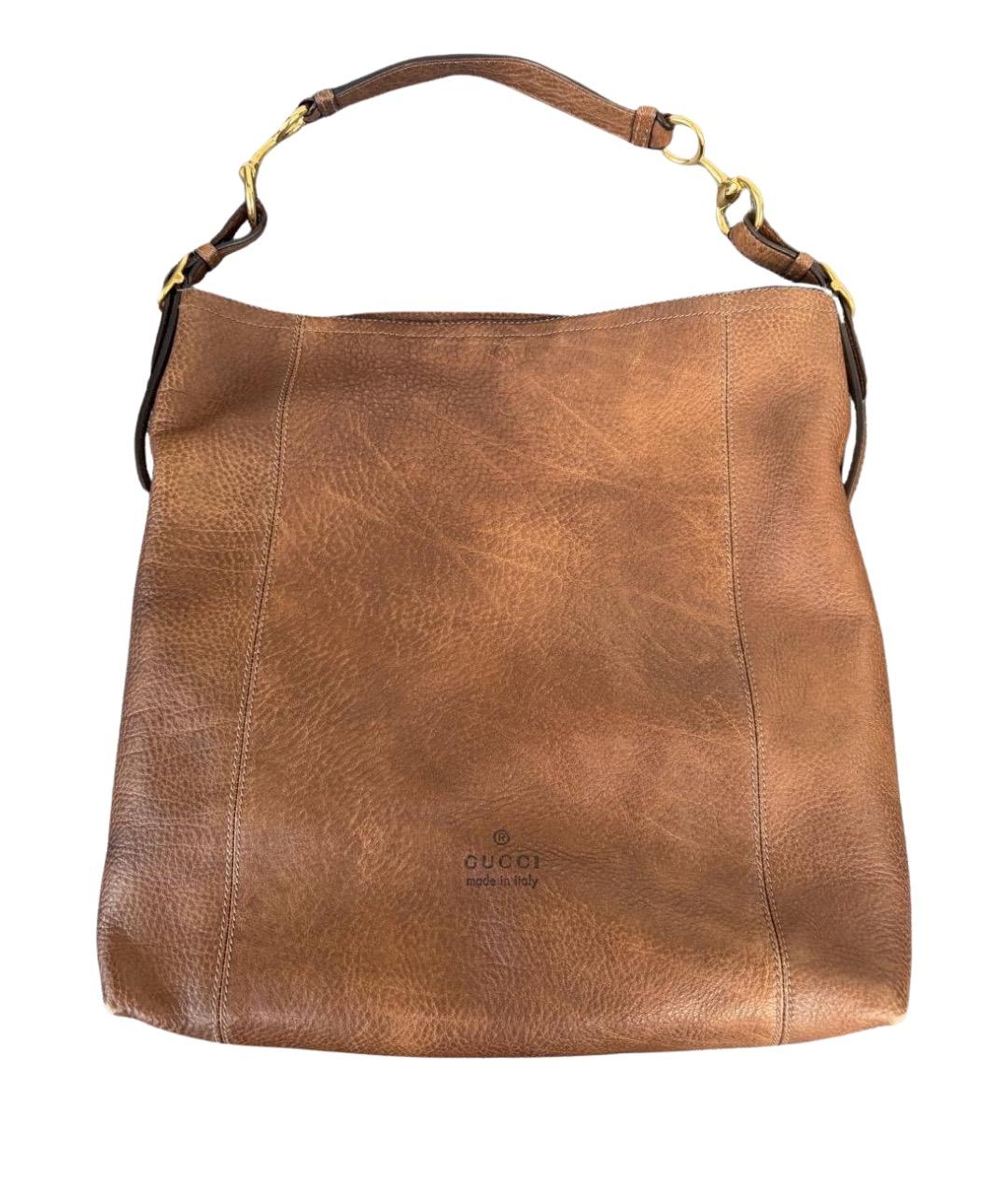 GUCCI Оранжевая кожаная сумка тоут, фото 10