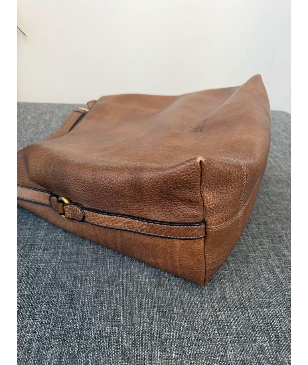 GUCCI Оранжевая кожаная сумка тоут, фото 2