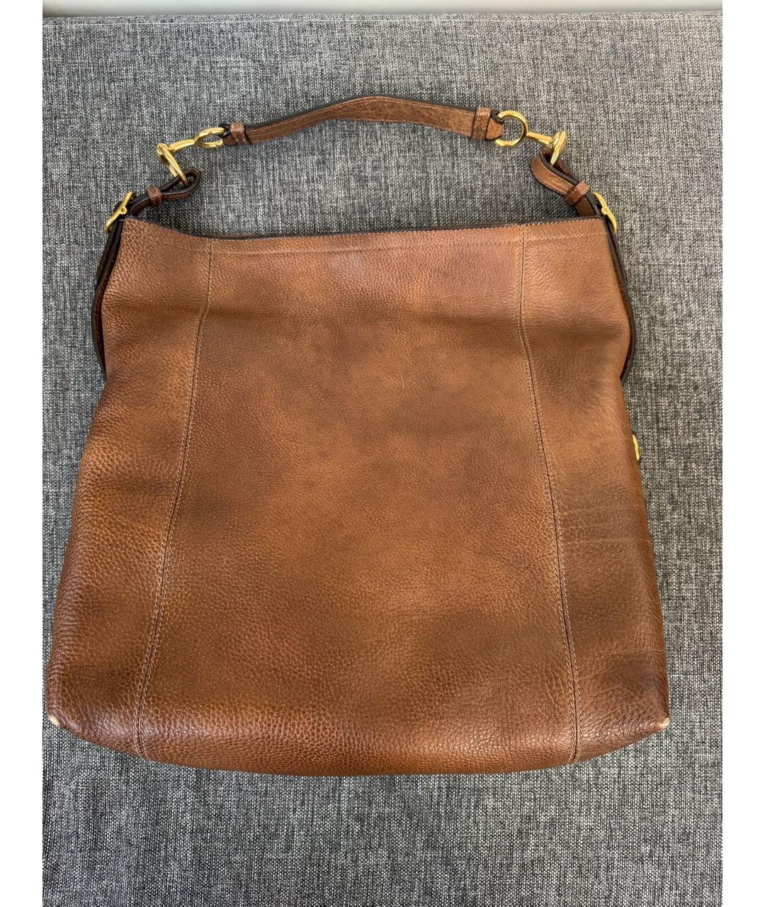 GUCCI Оранжевая кожаная сумка тоут, фото 3