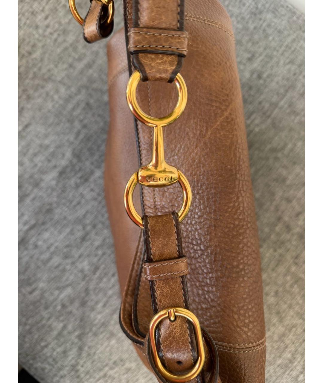 GUCCI Оранжевая кожаная сумка тоут, фото 4