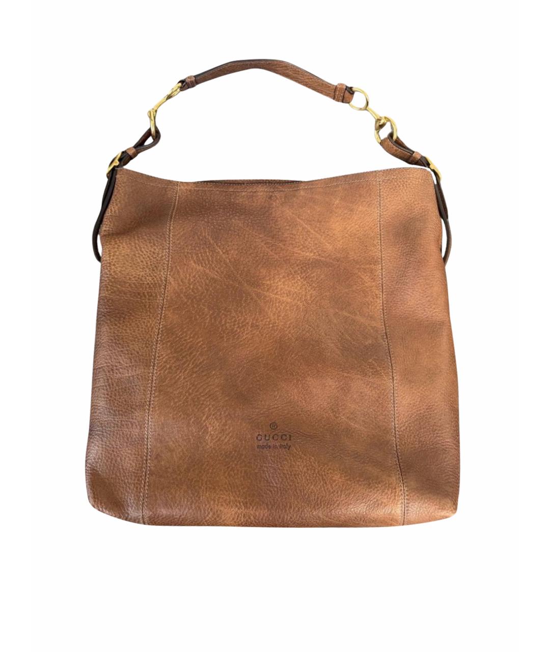 GUCCI Оранжевая кожаная сумка тоут, фото 1