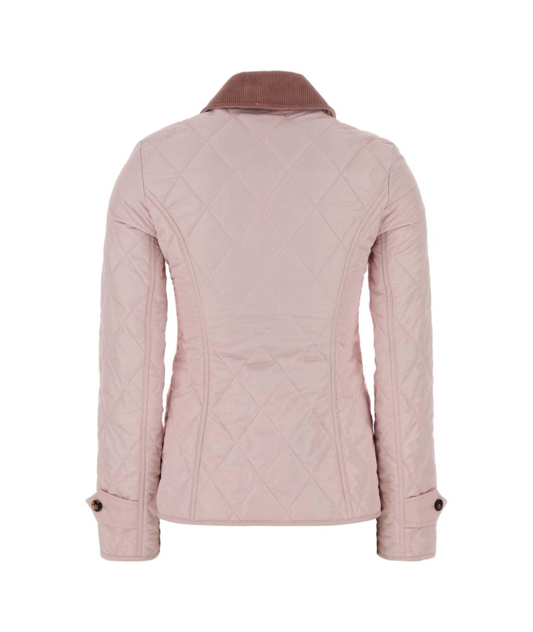 BURBERRY Розовая полиэстеровая куртка, фото 2