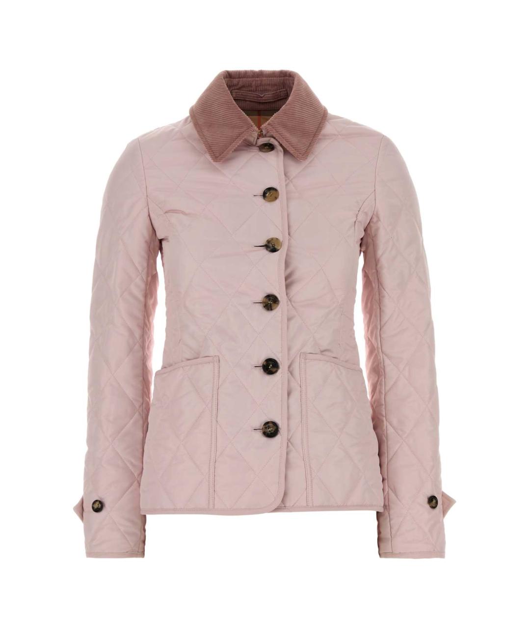 BURBERRY Розовая полиэстеровая куртка, фото 1