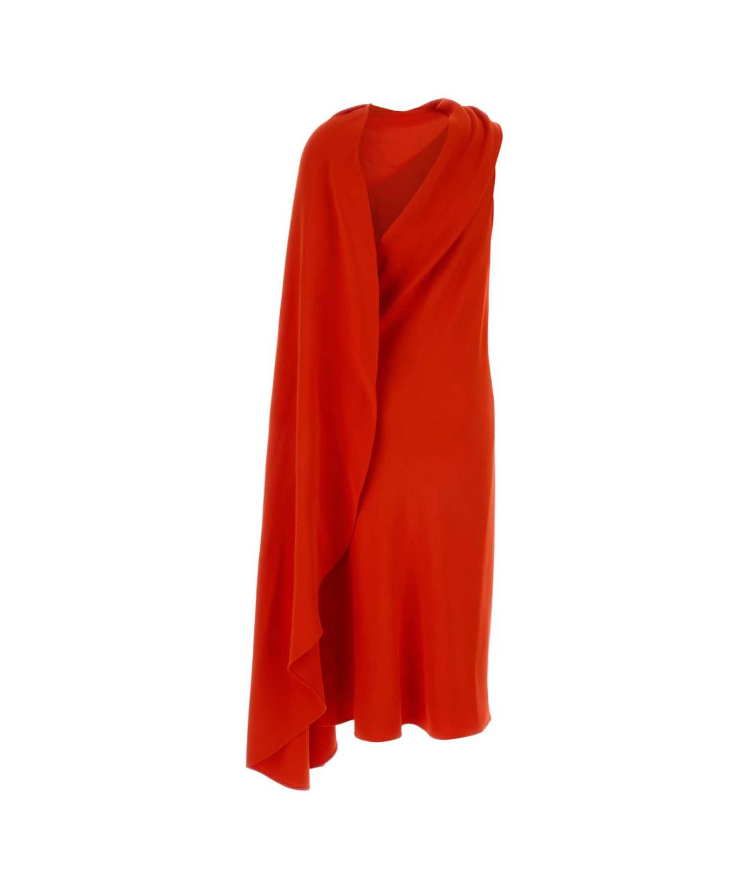 BALENCIAGA Красное шелковое вечернее платье, фото 2