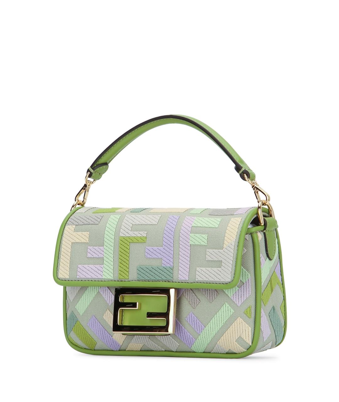 FENDI Мульти кожаная сумка с короткими ручками, фото 2