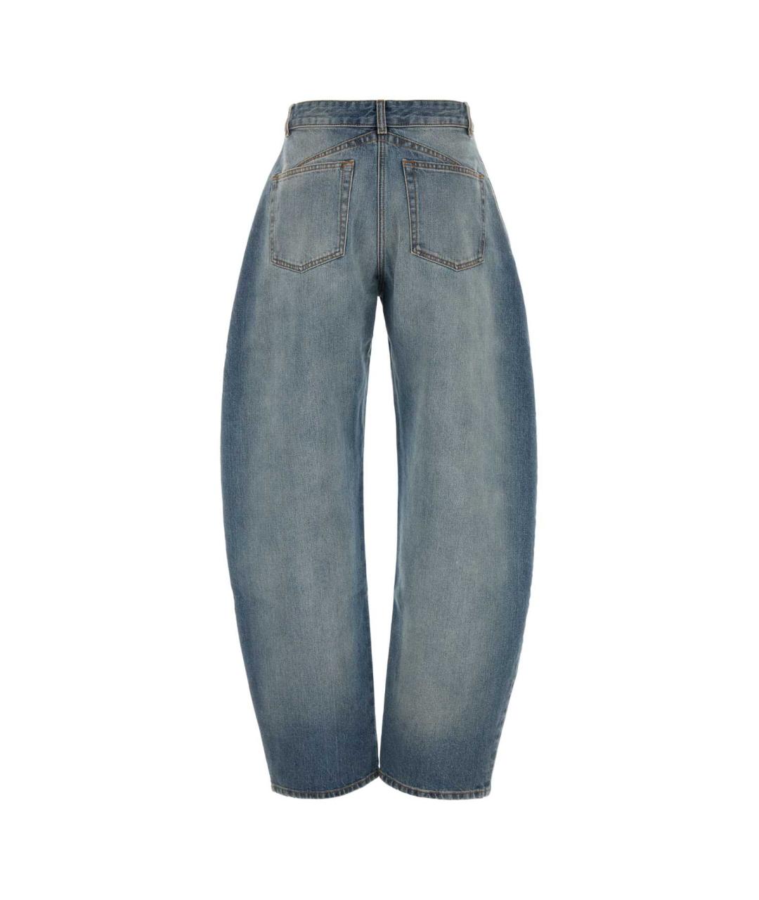 ALAIA Синие хлопковые прямые джинсы, фото 2