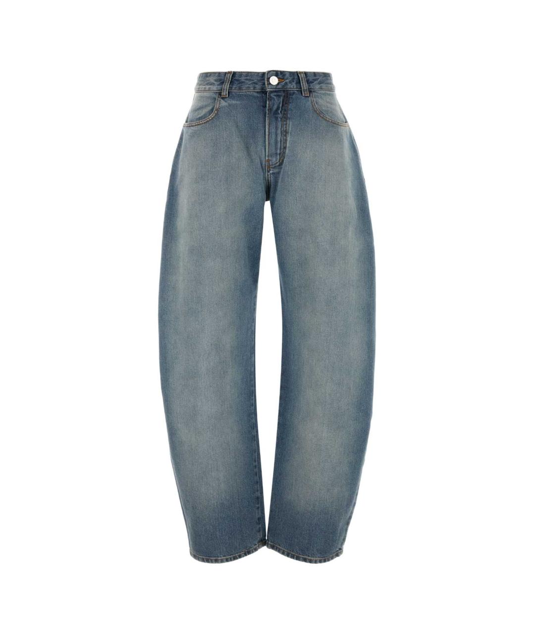 ALAIA Синие хлопковые прямые джинсы, фото 1