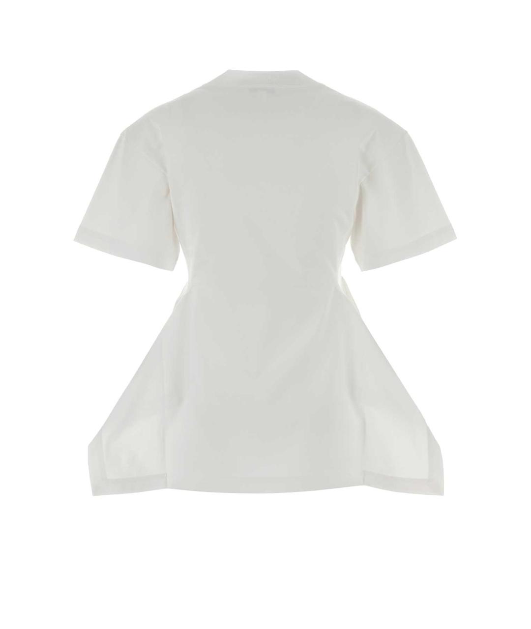 ALAIA Белая хлопковая футболка, фото 2