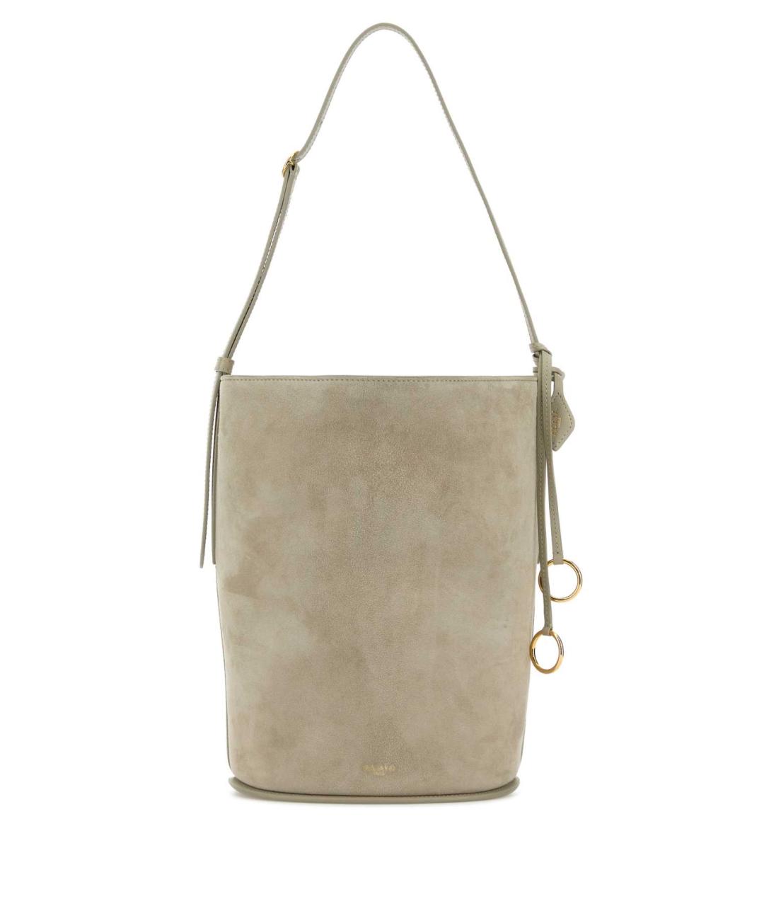 ALAIA Бежевая замшевая сумка через плечо, фото 1