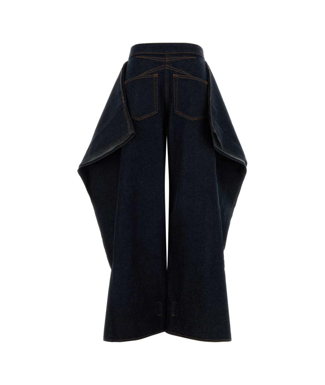 ALAIA Темно-синие хлопковые прямые джинсы, фото 2