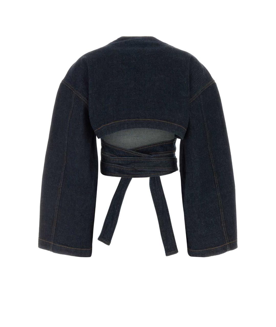 ALAIA Синий хлопковый жакет/пиджак, фото 2
