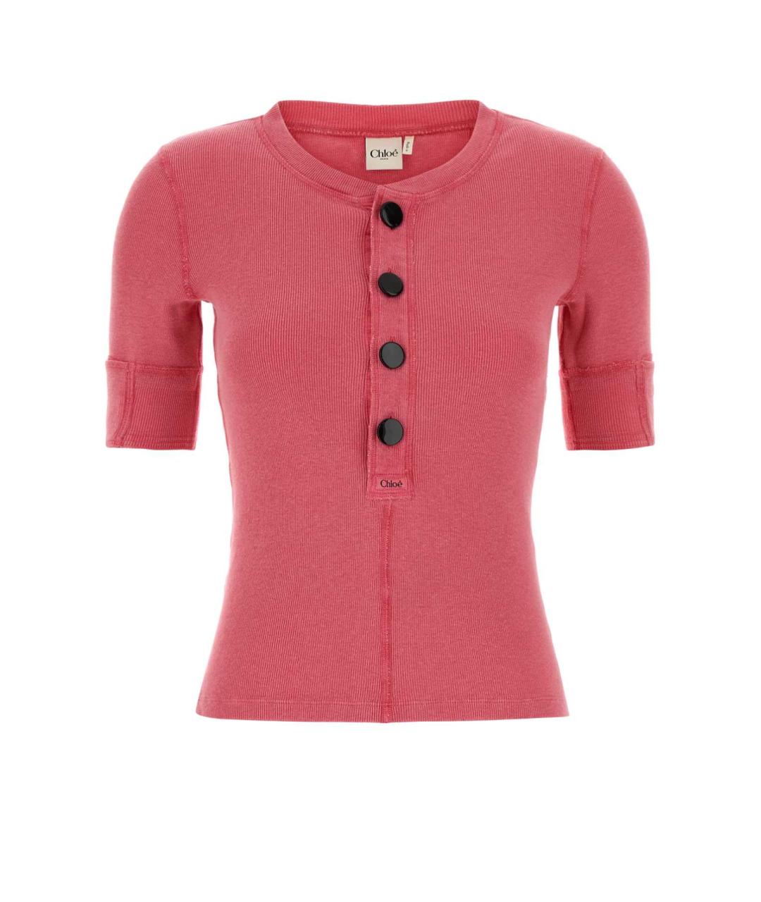 CHLOE Розовый хлопковый джемпер / свитер, фото 1