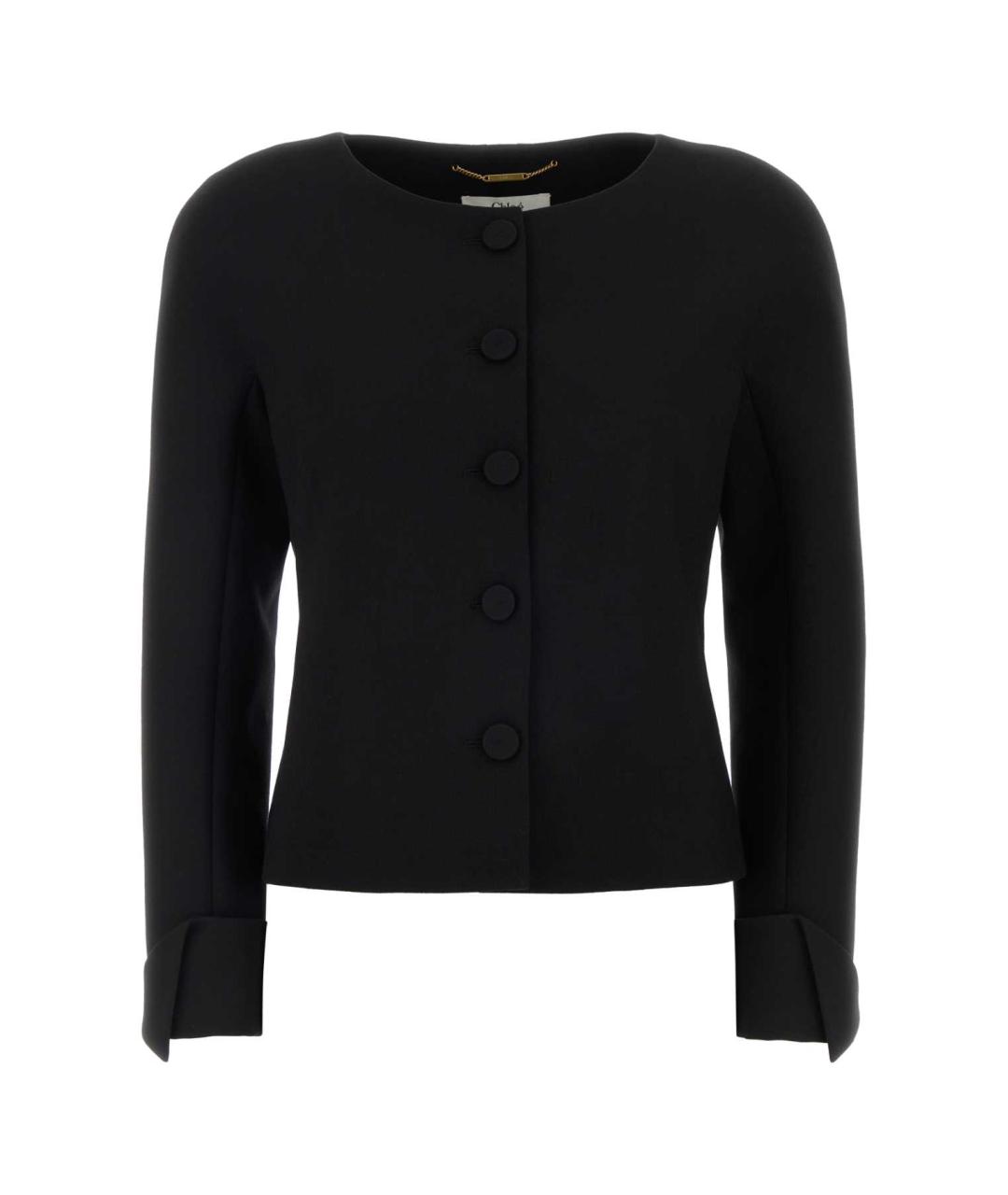 CHLOE Черный шерстяной жакет/пиджак, фото 1