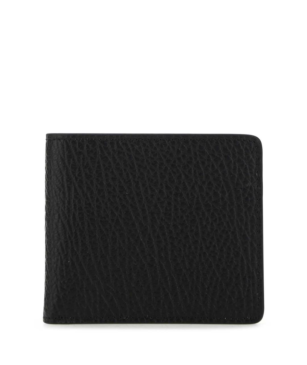MAISON MARGIELA Черный кожаный кошелек, фото 3