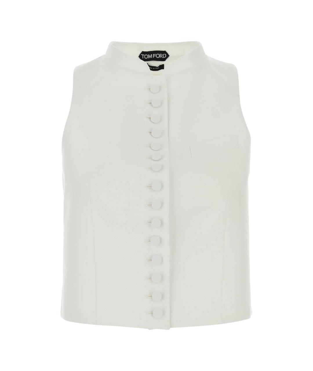 TOM FORD Белый хлопковый жилет, фото 1
