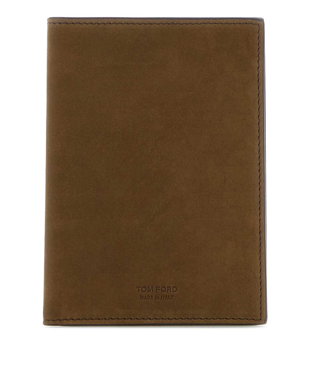 TOM FORD Коричневый замшевый кошелек, фото 1