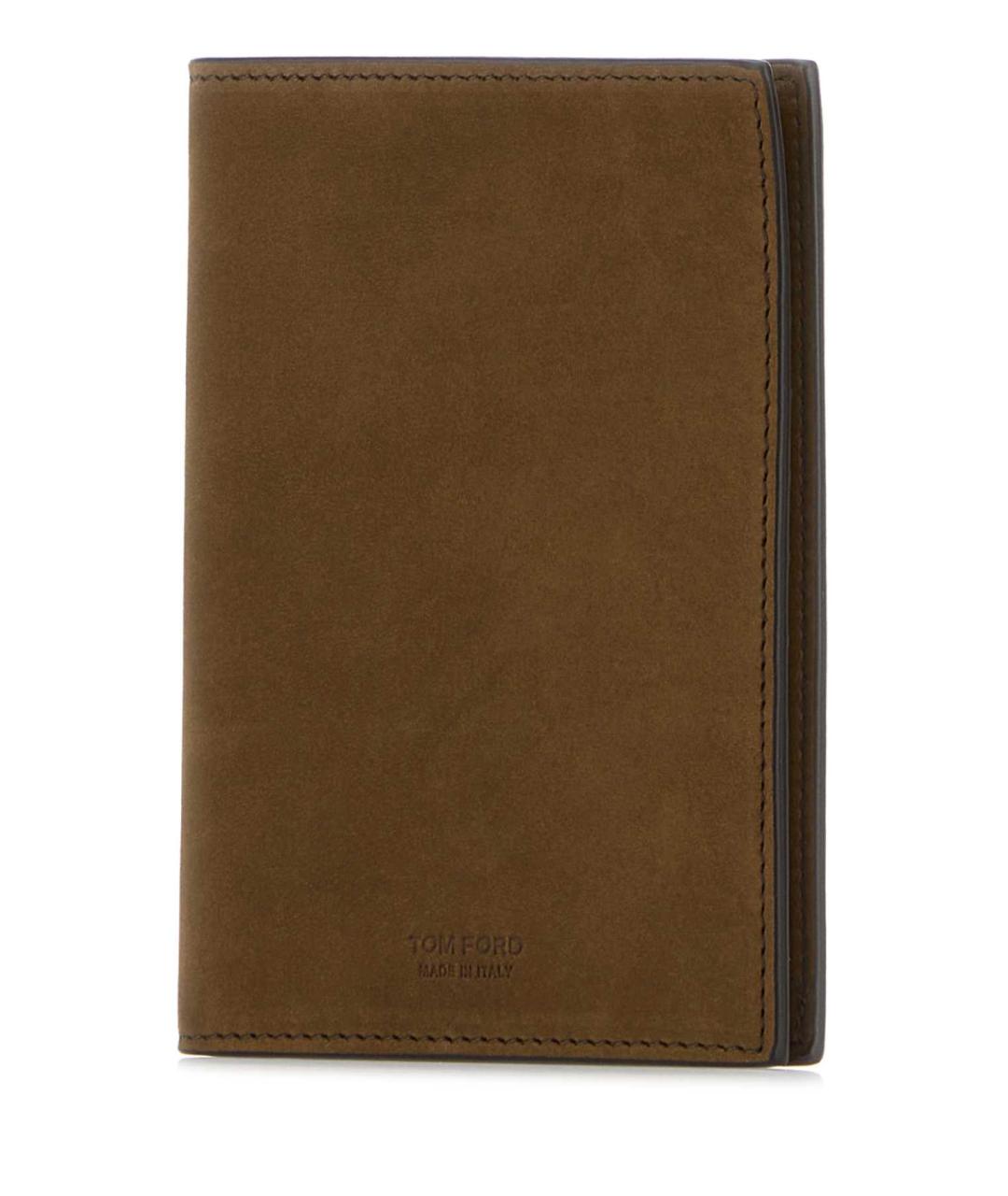 TOM FORD Коричневый замшевый кошелек, фото 2
