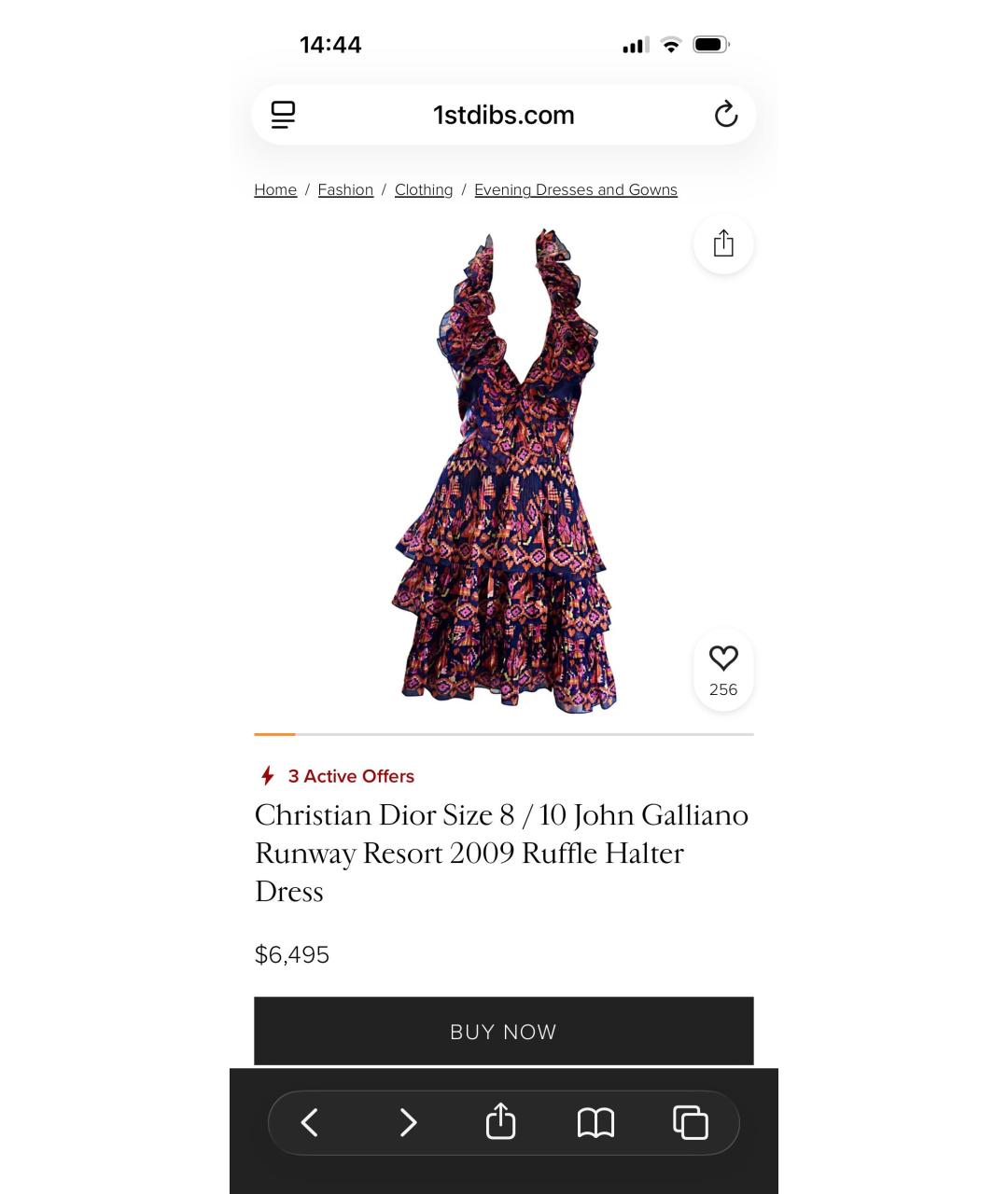 CHRISTIAN DIOR Мульти шелковое коктейльное платье, фото 6