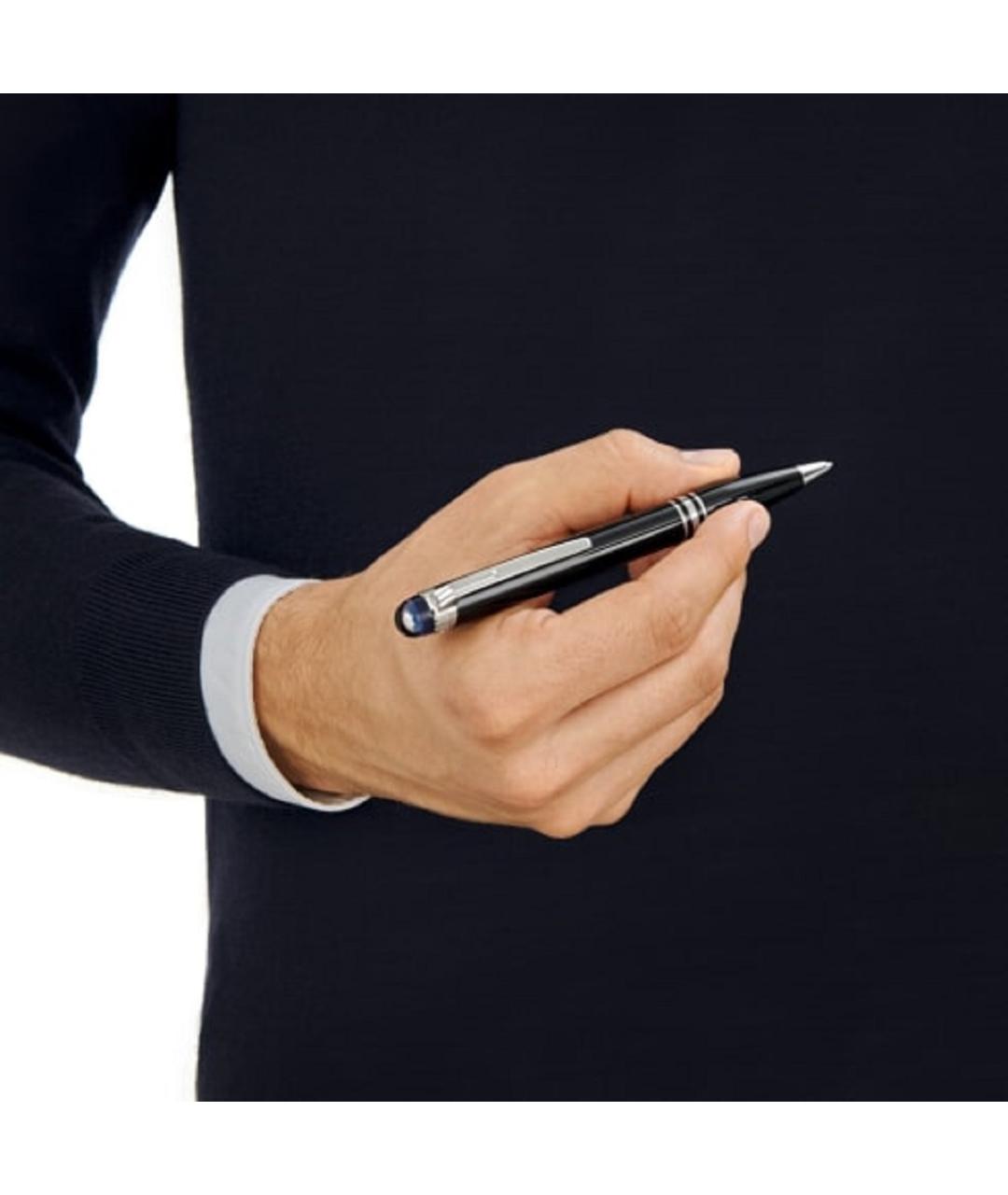 MONTBLANC Черная пластиковая шариковая ручка, фото 4