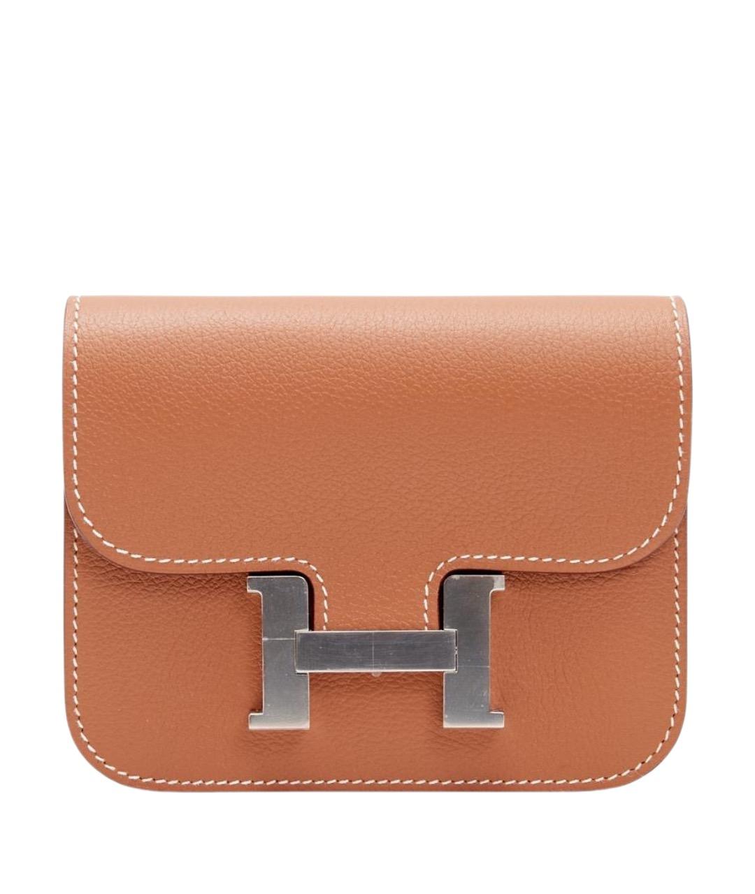 HERMES Коричневая кожаная поясная сумка, фото 1