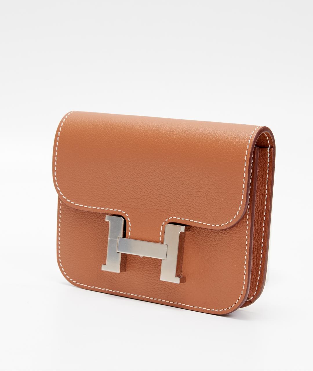 HERMES Коричневая кожаная поясная сумка, фото 2