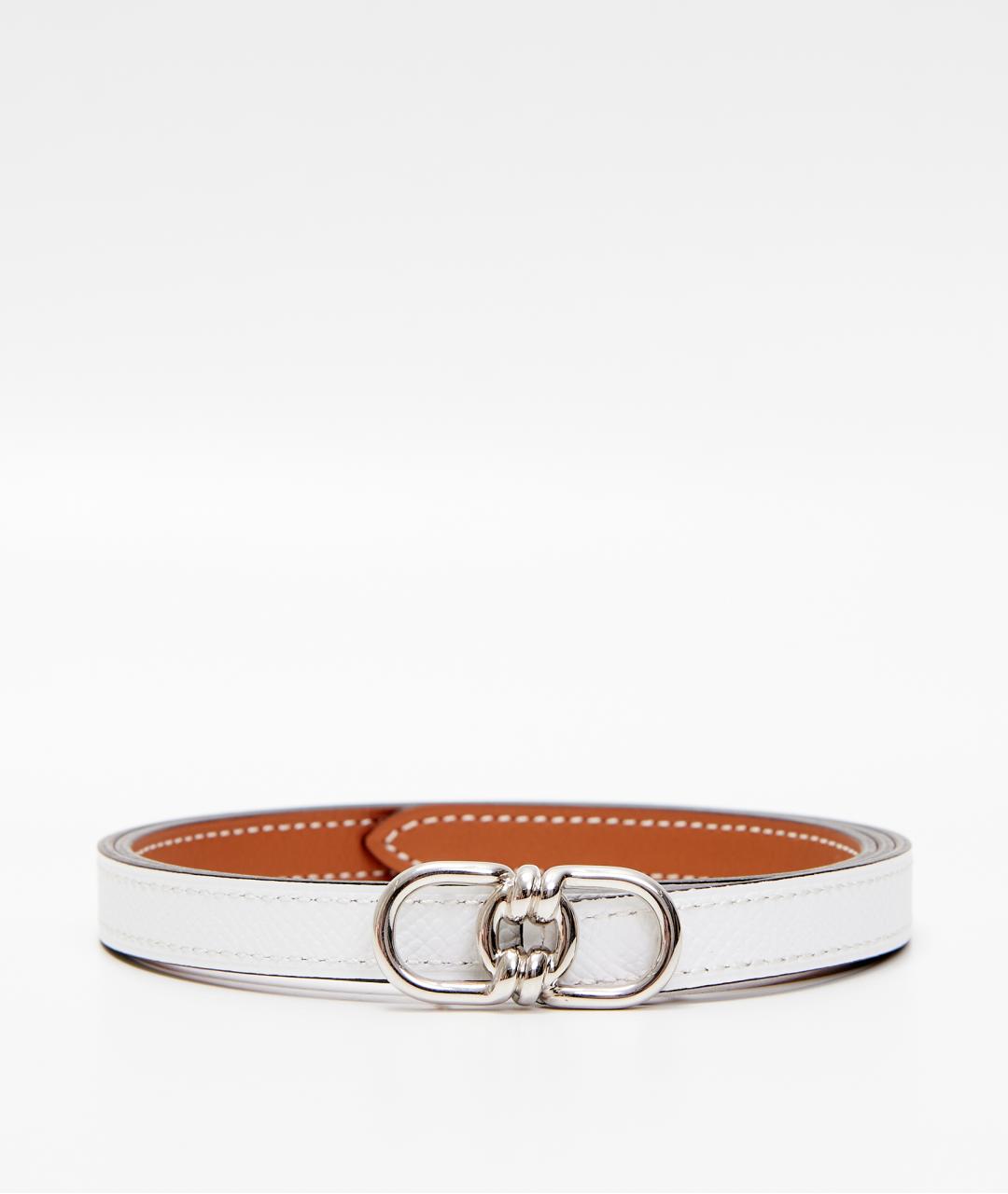 HERMES Бежевый кожаный ремень, фото 2