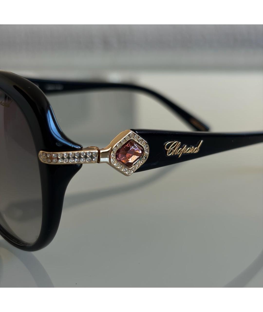 CHOPARD Черные пластиковые солнцезащитные очки, фото 2