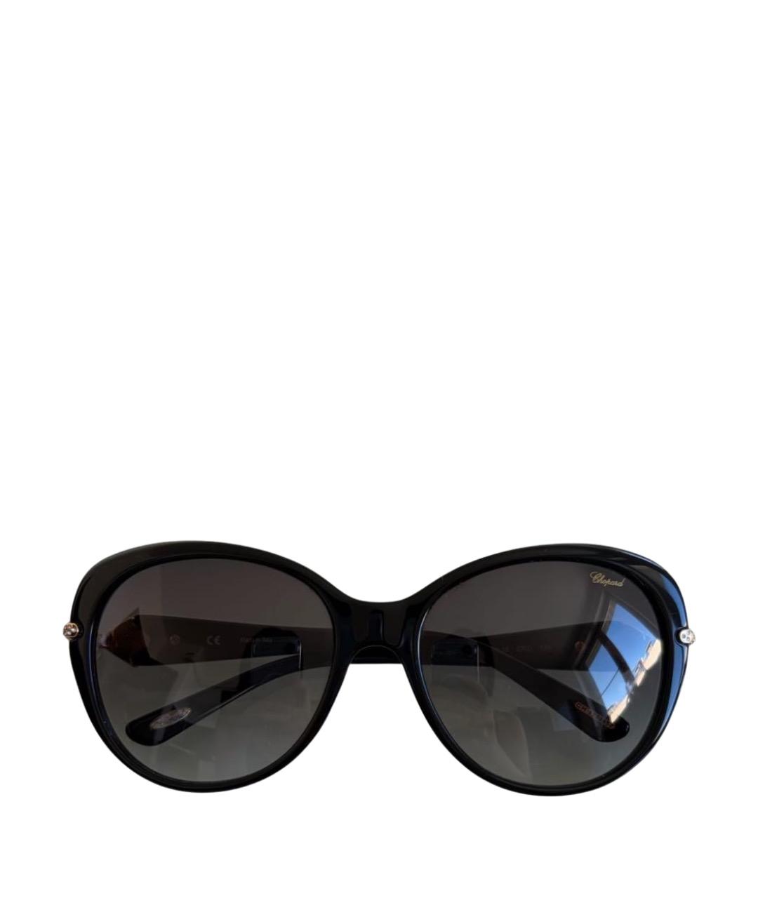 CHOPARD Черные пластиковые солнцезащитные очки, фото 1