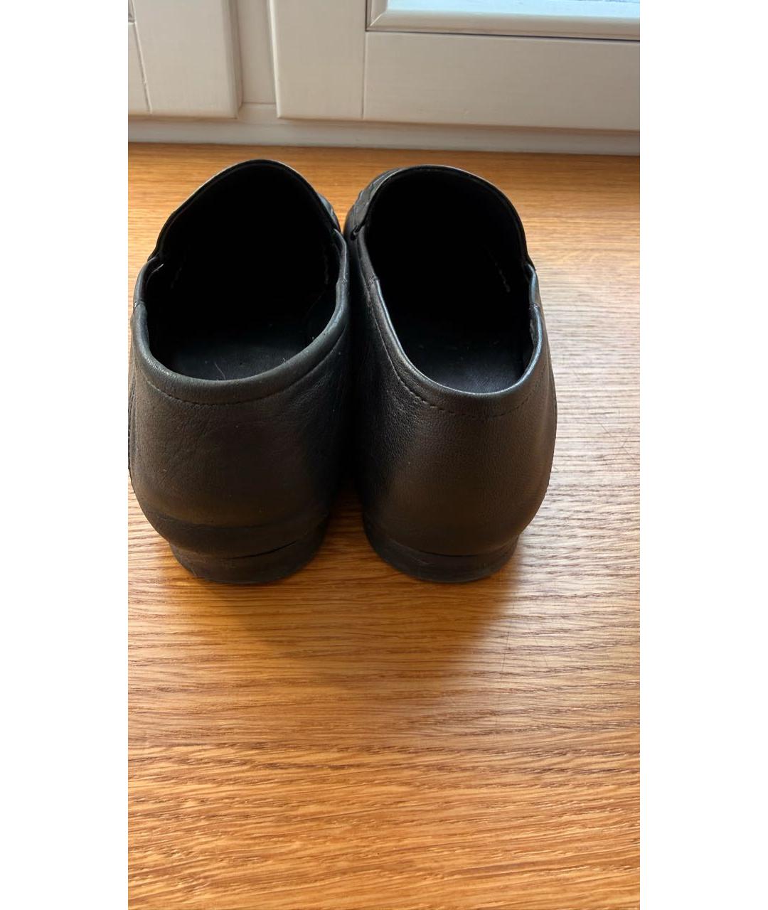 GUCCI Черные кожаные лоферы, фото 4