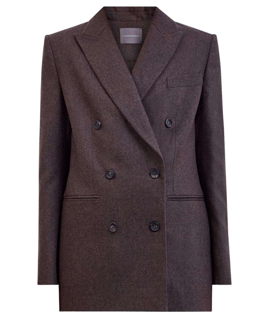 LORENA ANTONIAZZI Коричневый шерстяной жакет/пиджак, фото 1