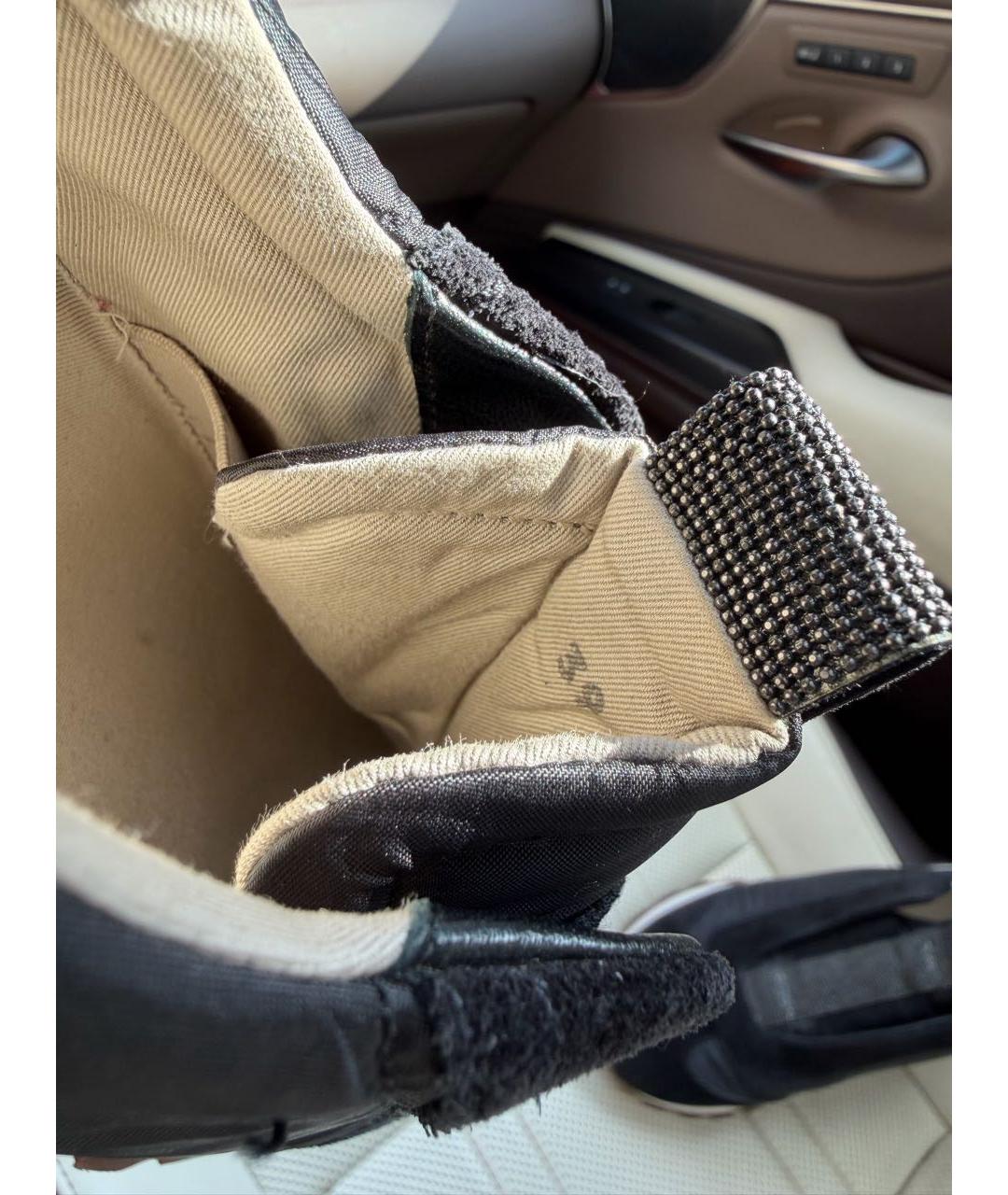 BRUNELLO CUCINELLI Черные замшевые низкие кроссовки / кеды, фото 7