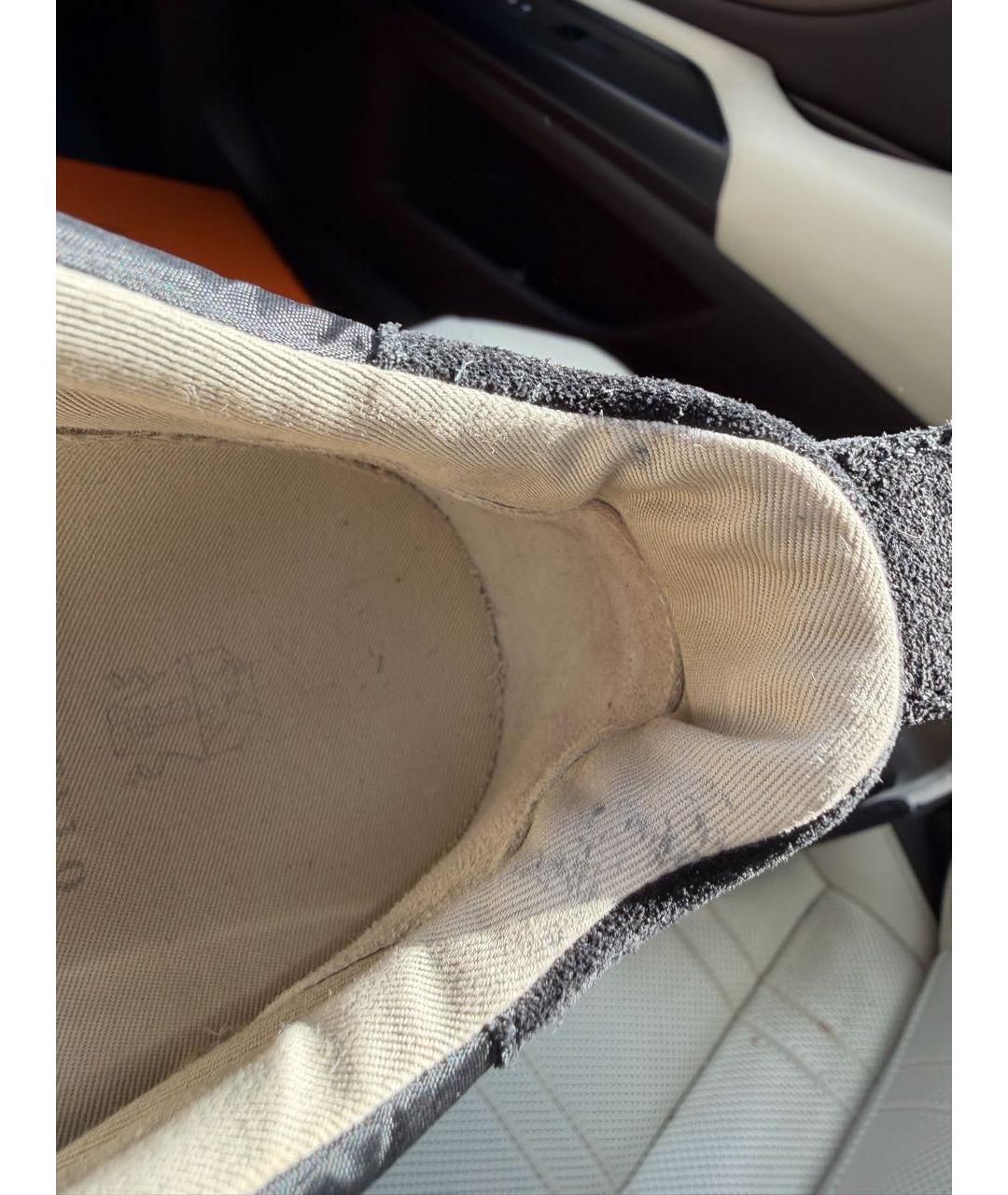 BRUNELLO CUCINELLI Черные замшевые низкие кроссовки / кеды, фото 6