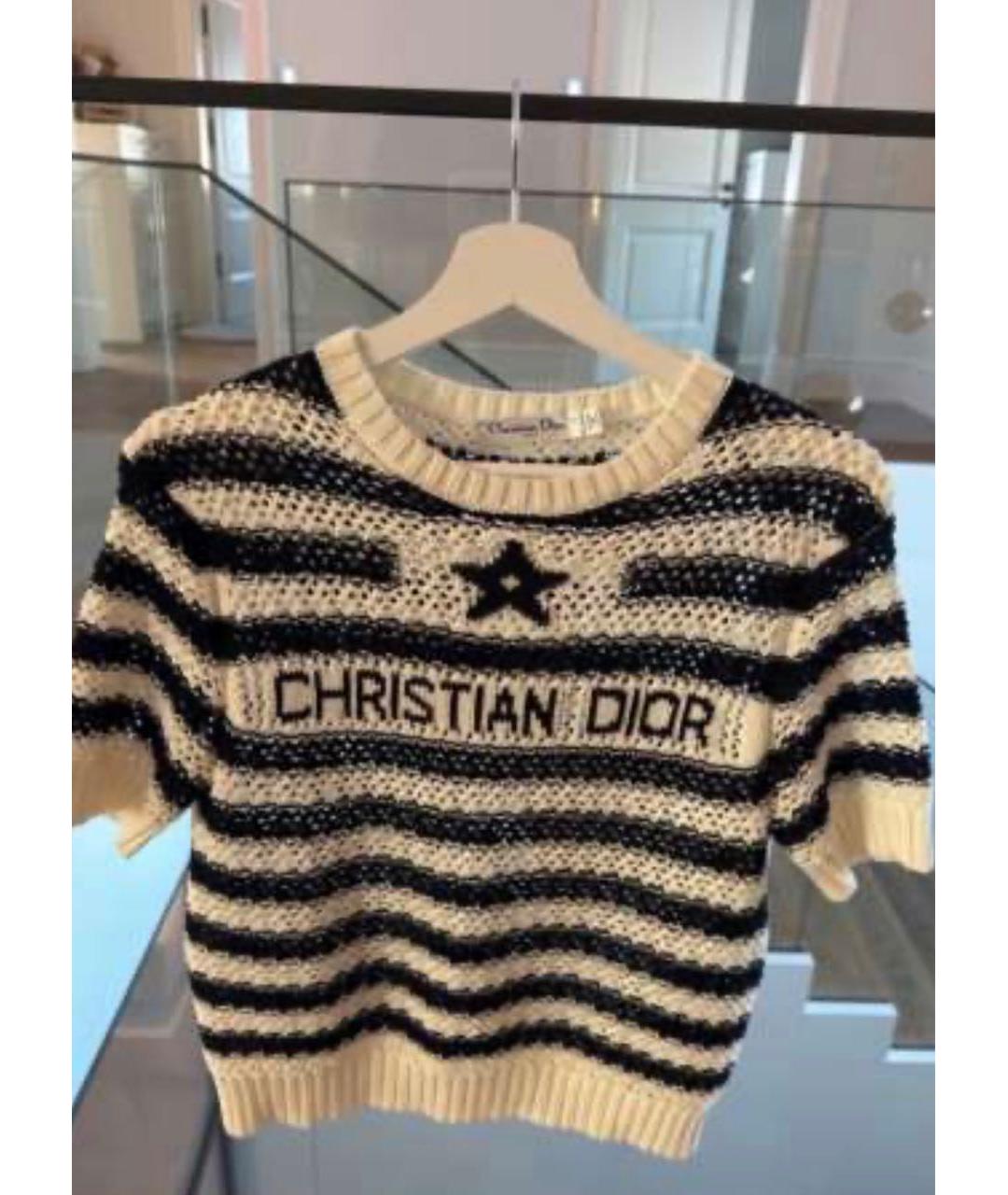 CHRISTIAN DIOR Хлопковая футболка, фото 4