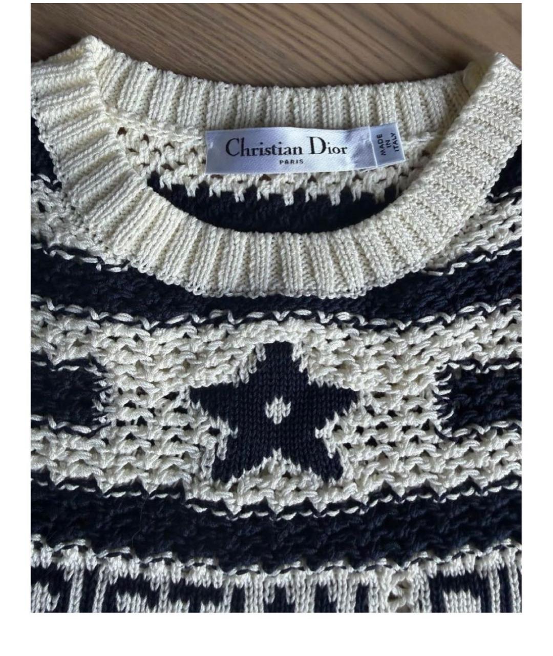 CHRISTIAN DIOR Хлопковая футболка, фото 2