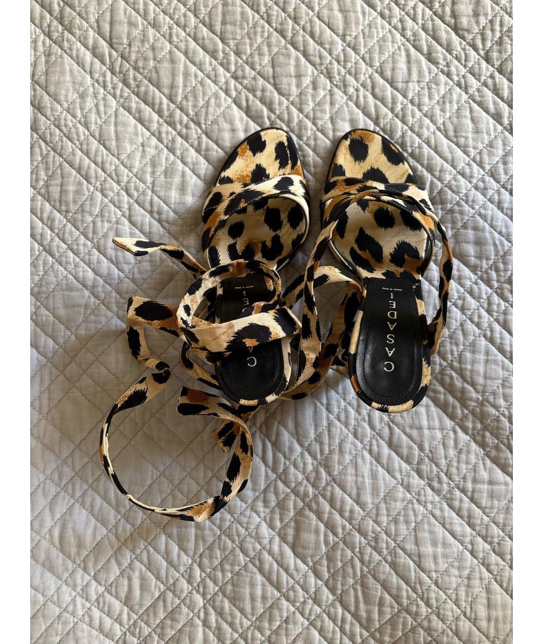 CASADEI Мульти текстильные босоножки, фото 3