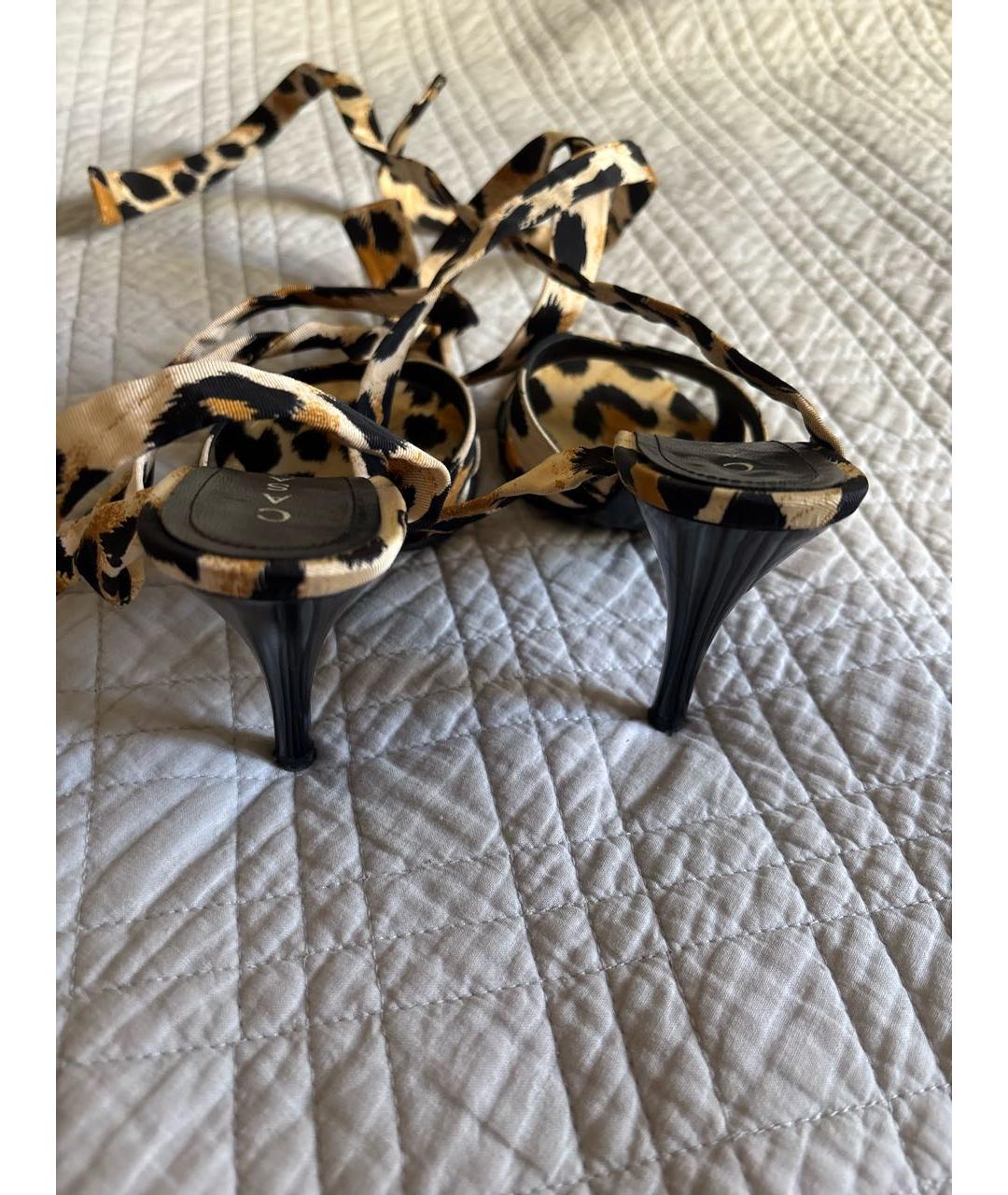 CASADEI Мульти текстильные босоножки, фото 4