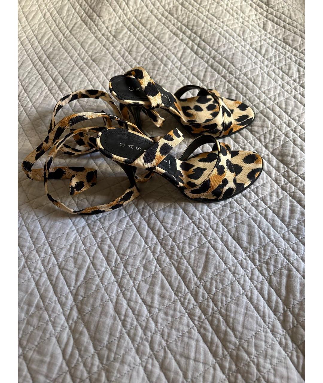 CASADEI Мульти текстильные босоножки, фото 5