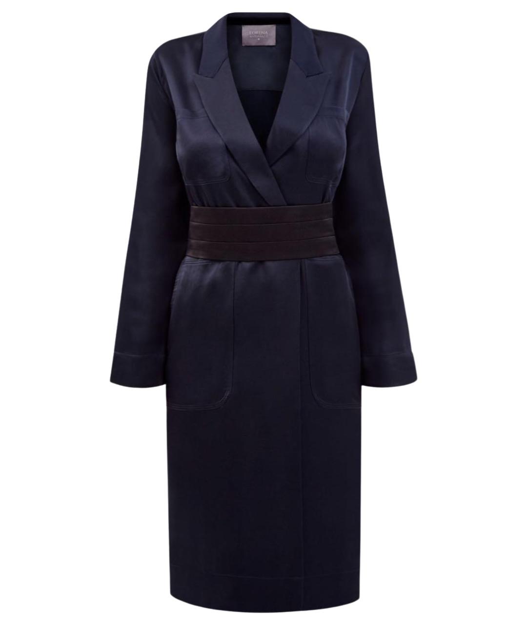 LORENA ANTONIAZZI Темно-синее вечернее платье, фото 1