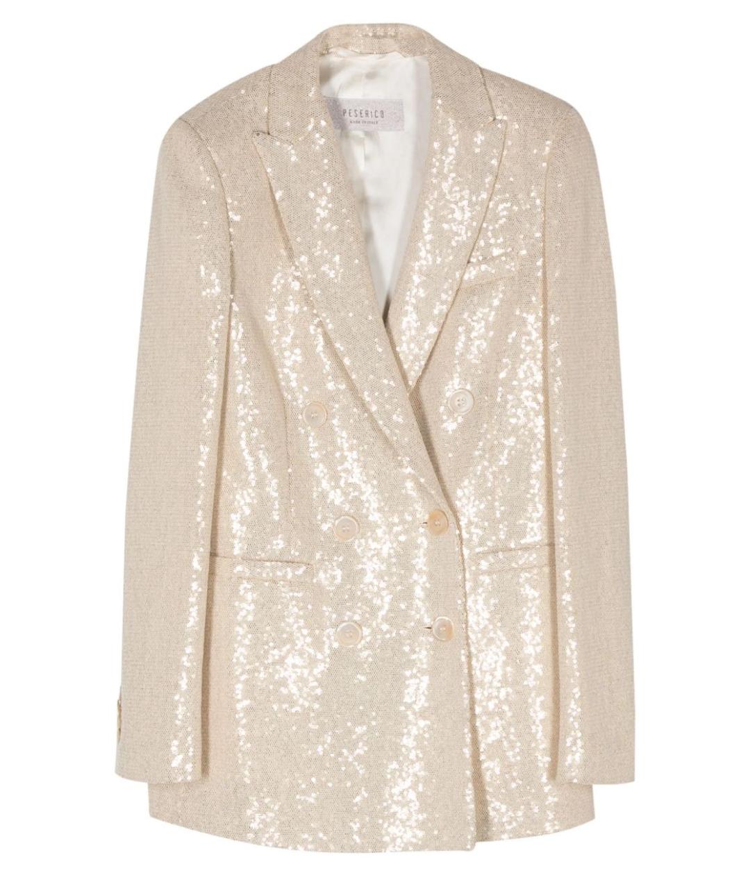 PESERICO Золотой жакет/пиджак, фото 3