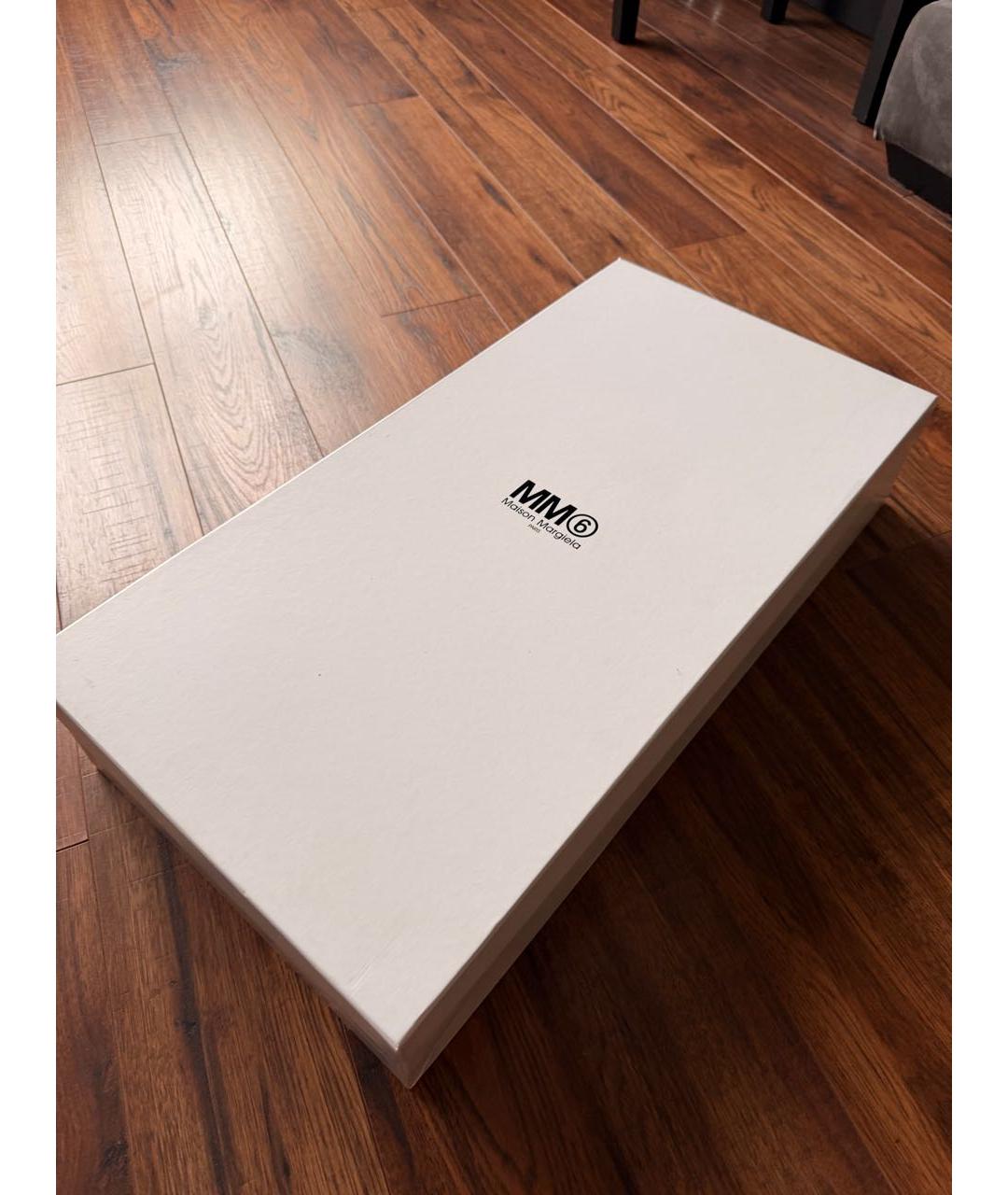 MM6 MAISON MARGIELA Черные кожаные сапоги, фото 6