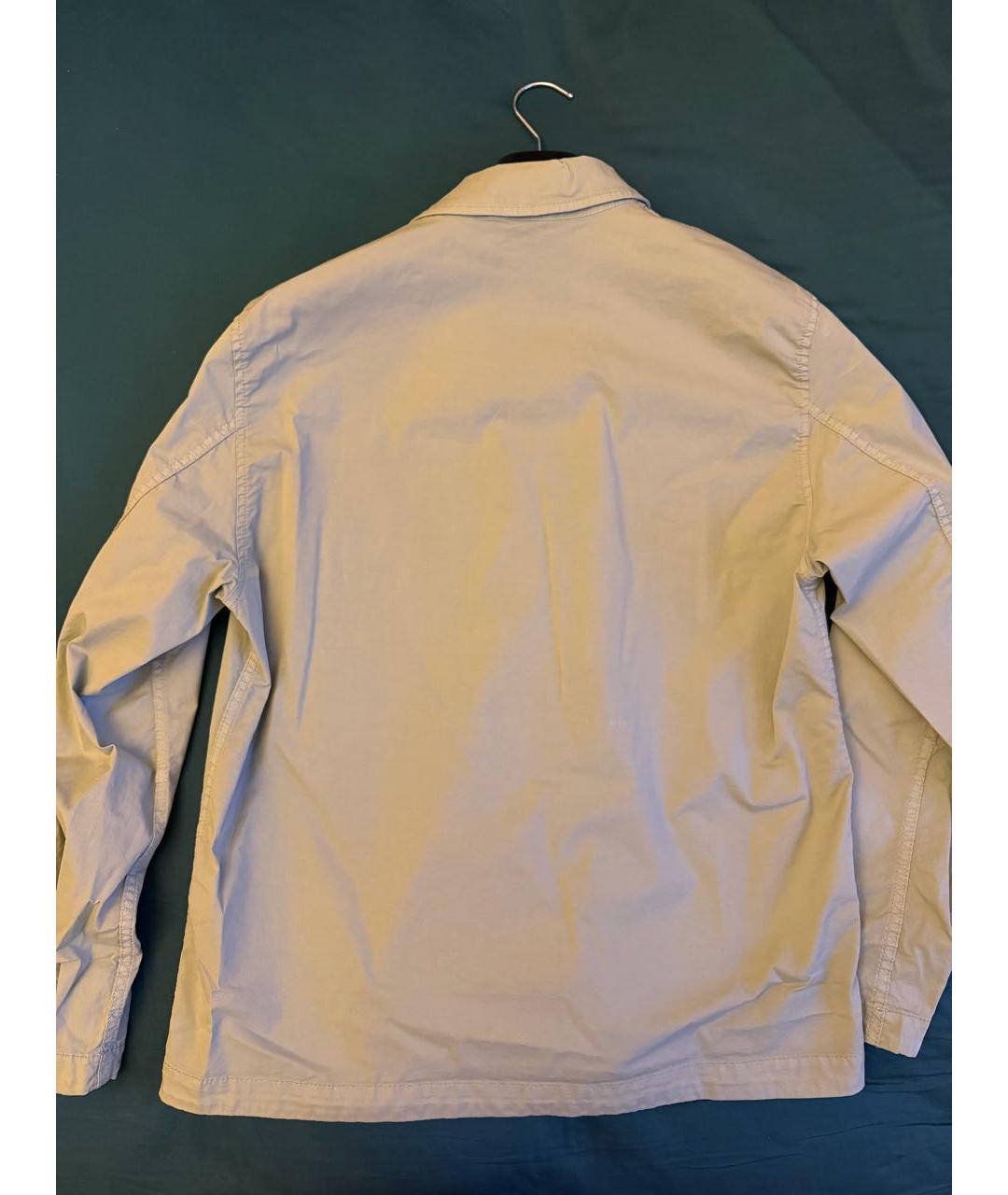 STONE ISLAND Бежевая хлопковая куртка, фото 6