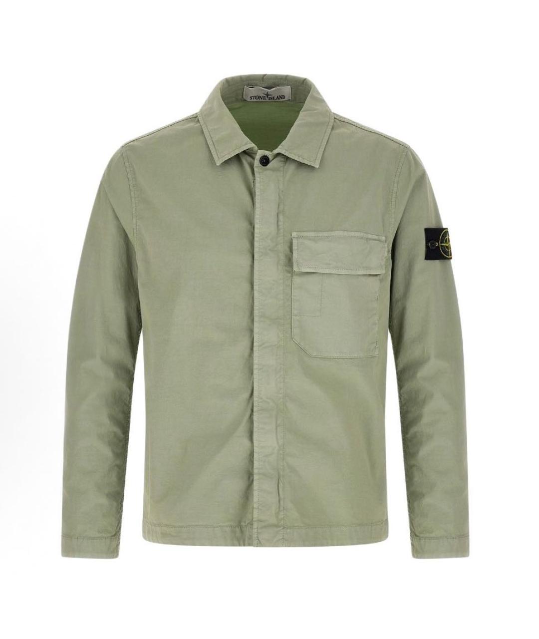 STONE ISLAND Бежевая хлопковая куртка, фото 8