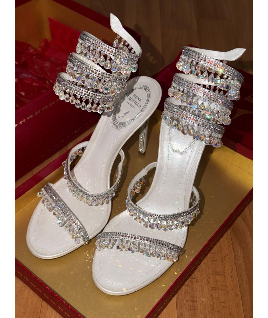 RENE CAOVILLA Серебряные туфли, фото 5