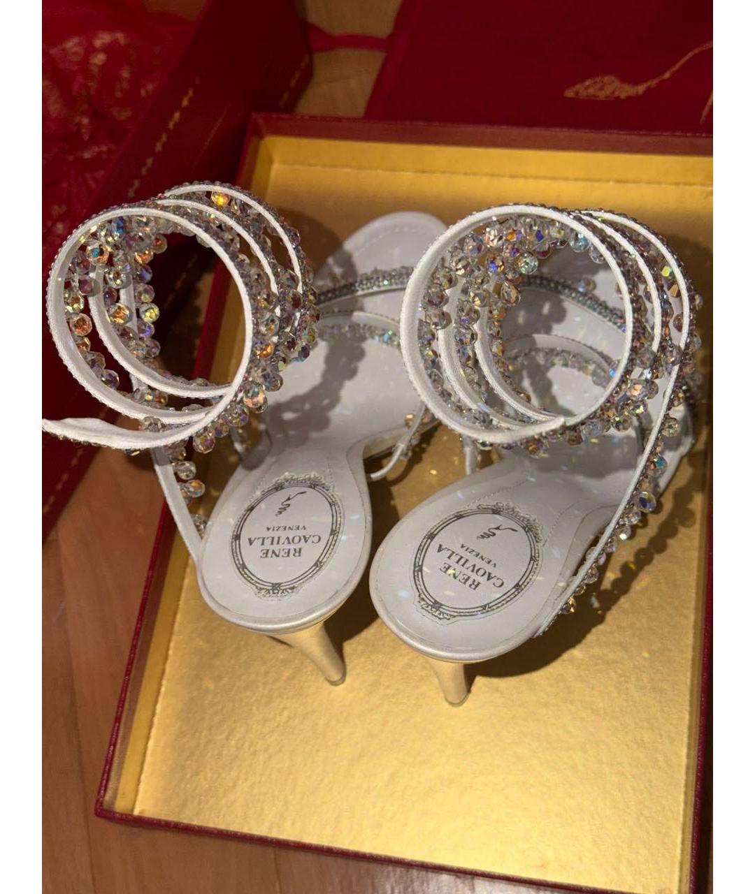 RENE CAOVILLA Серебряные туфли, фото 4