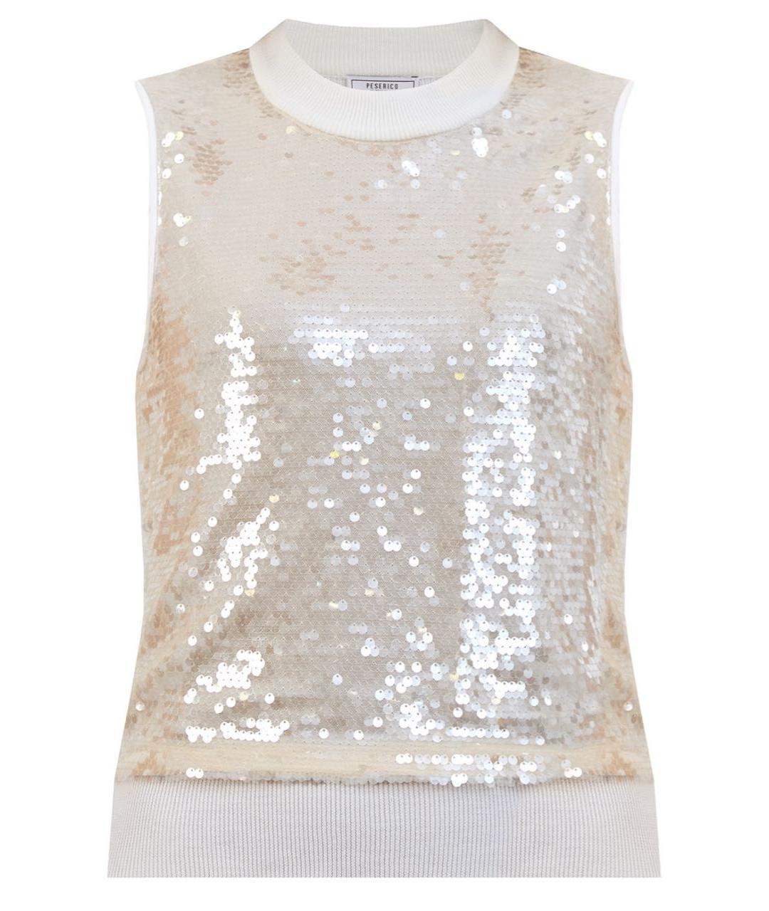 PESERICO Белый джемпер / свитер, фото 4