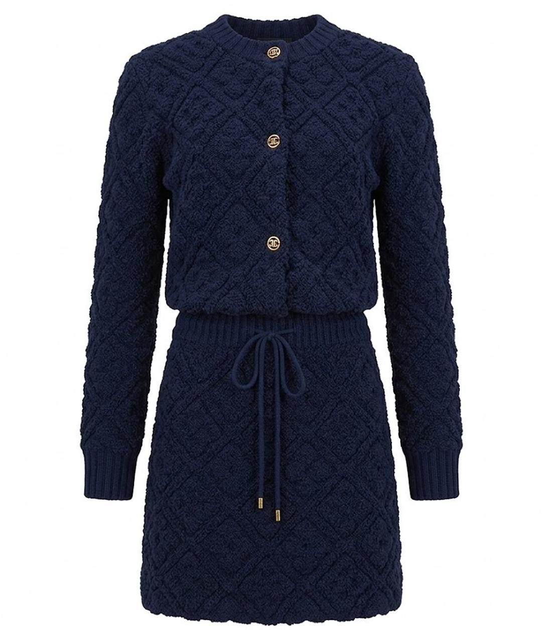 LOUIS VUITTON Темно-синий шерстяной костюм с юбками, фото 1