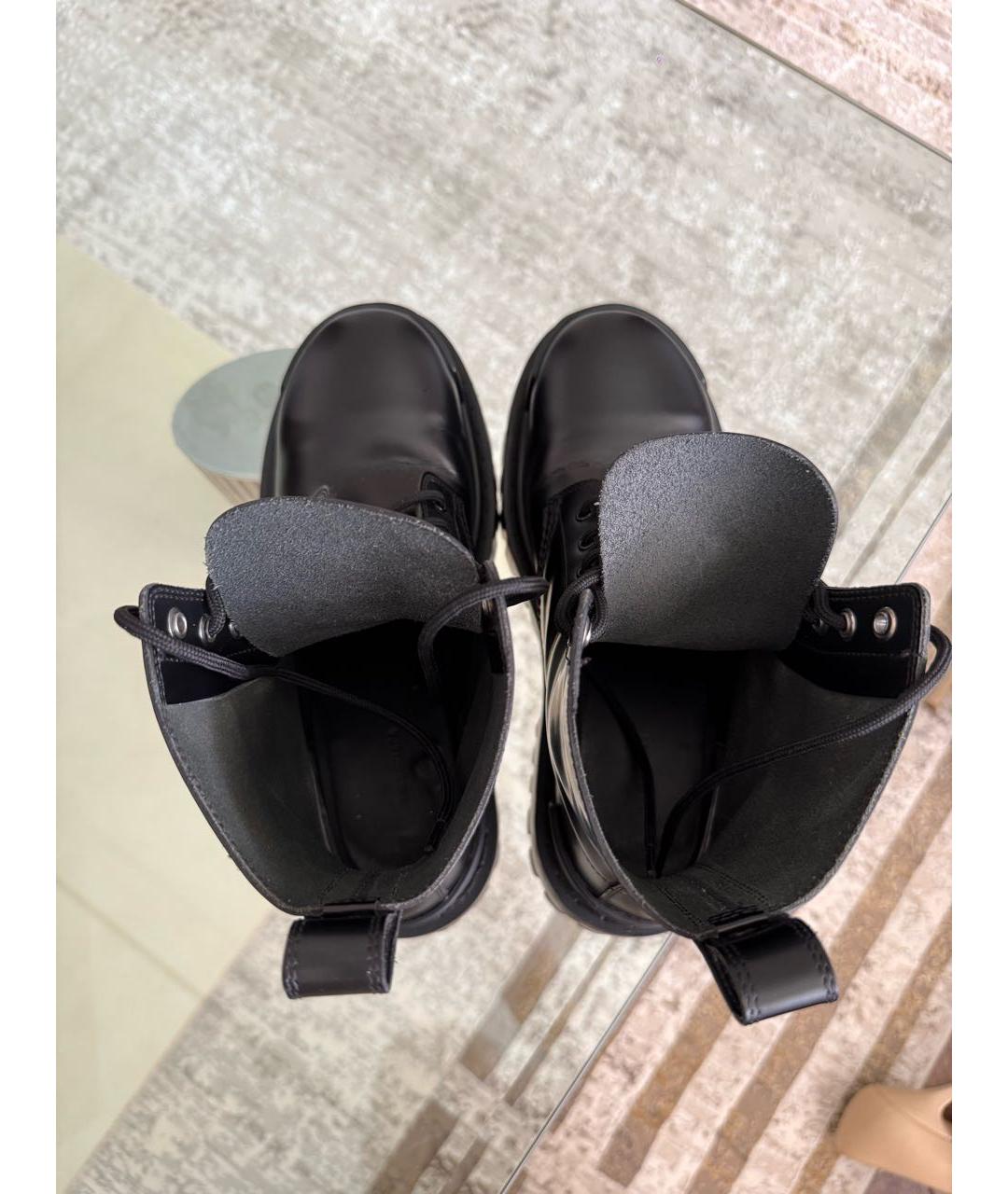 BALENCIAGA Черные кожаные ботинки, фото 7