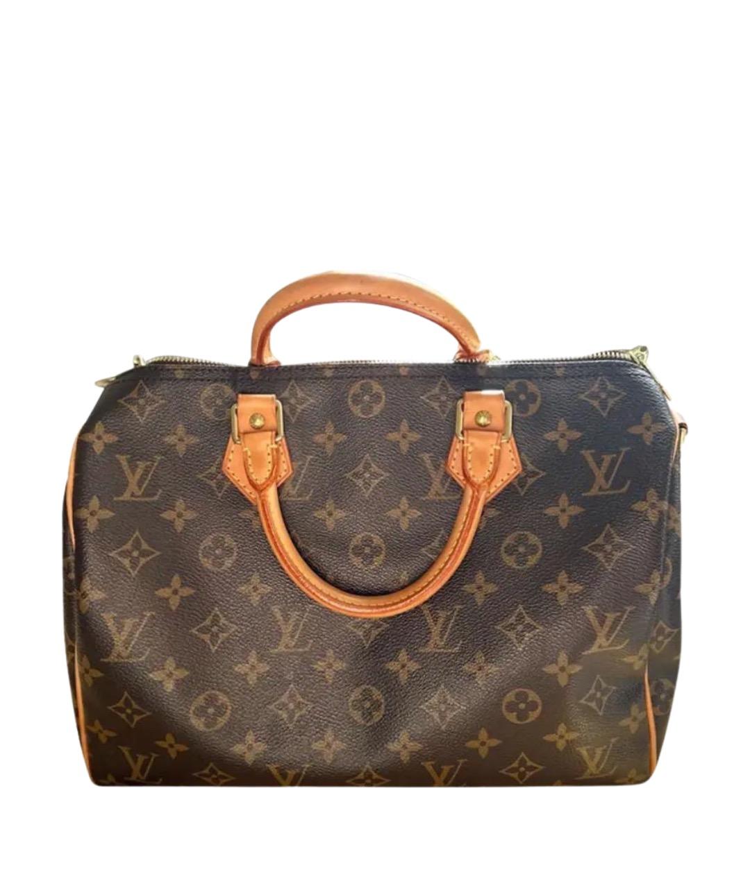 LOUIS VUITTON Коричневая сумка с короткими ручками, фото 1